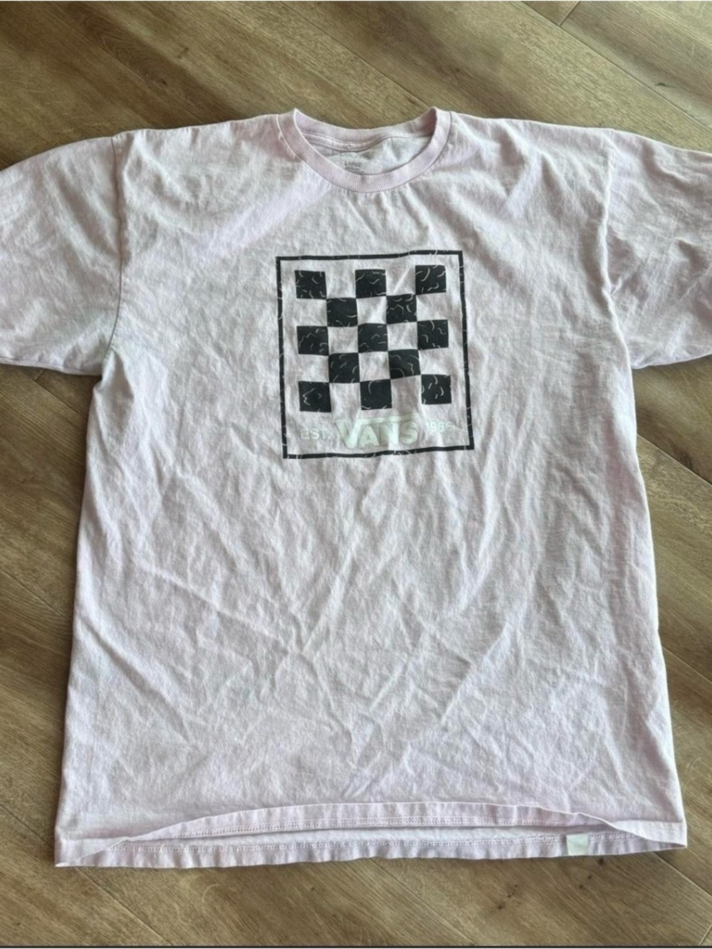 Vans Men’s Graphic Tee in Light Pink